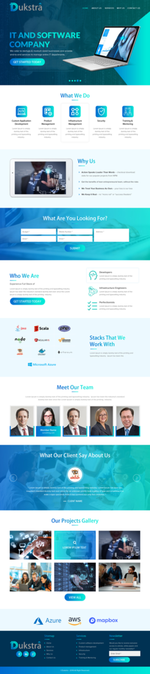 Web Design by rightway for Dukstra Technologies (Pty) Ltd | Design: #17918977