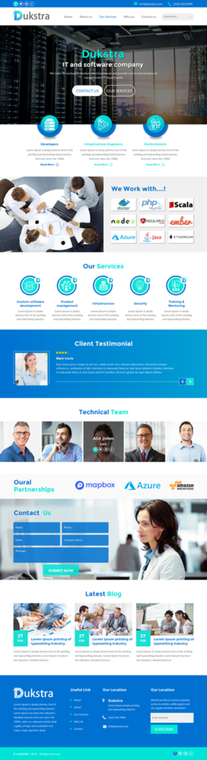 Web Design by rightway for Dukstra Technologies (Pty) Ltd | Design: #17918978