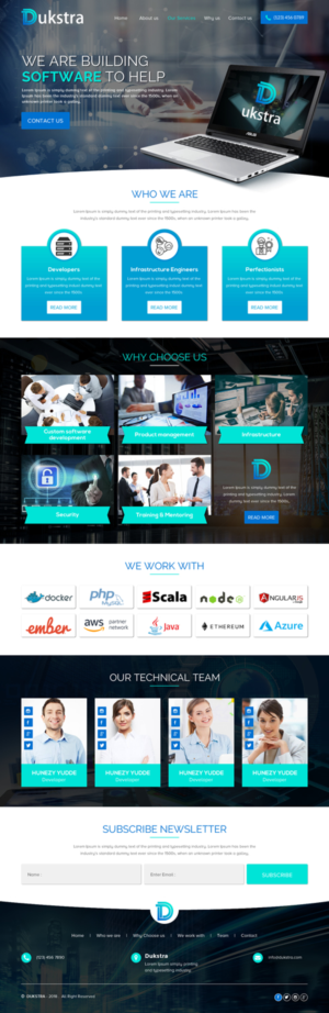 Web Design by rightway for Dukstra Technologies (Pty) Ltd | Design: #17918979