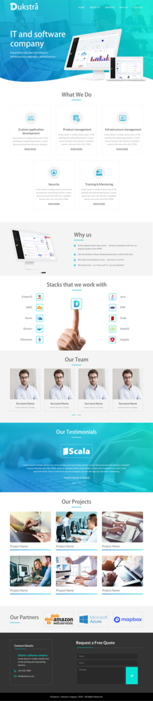 Web Design by rightway for Dukstra Technologies (Pty) Ltd | Design: #17918980