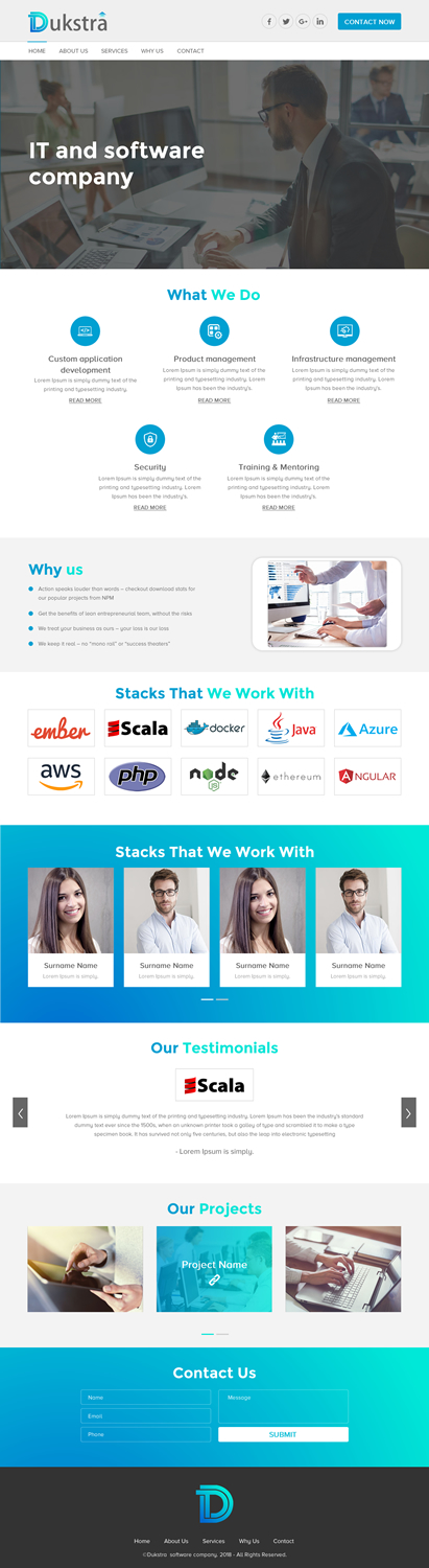 Web Design by rightway for Dukstra Technologies (Pty) Ltd | Design #17918983