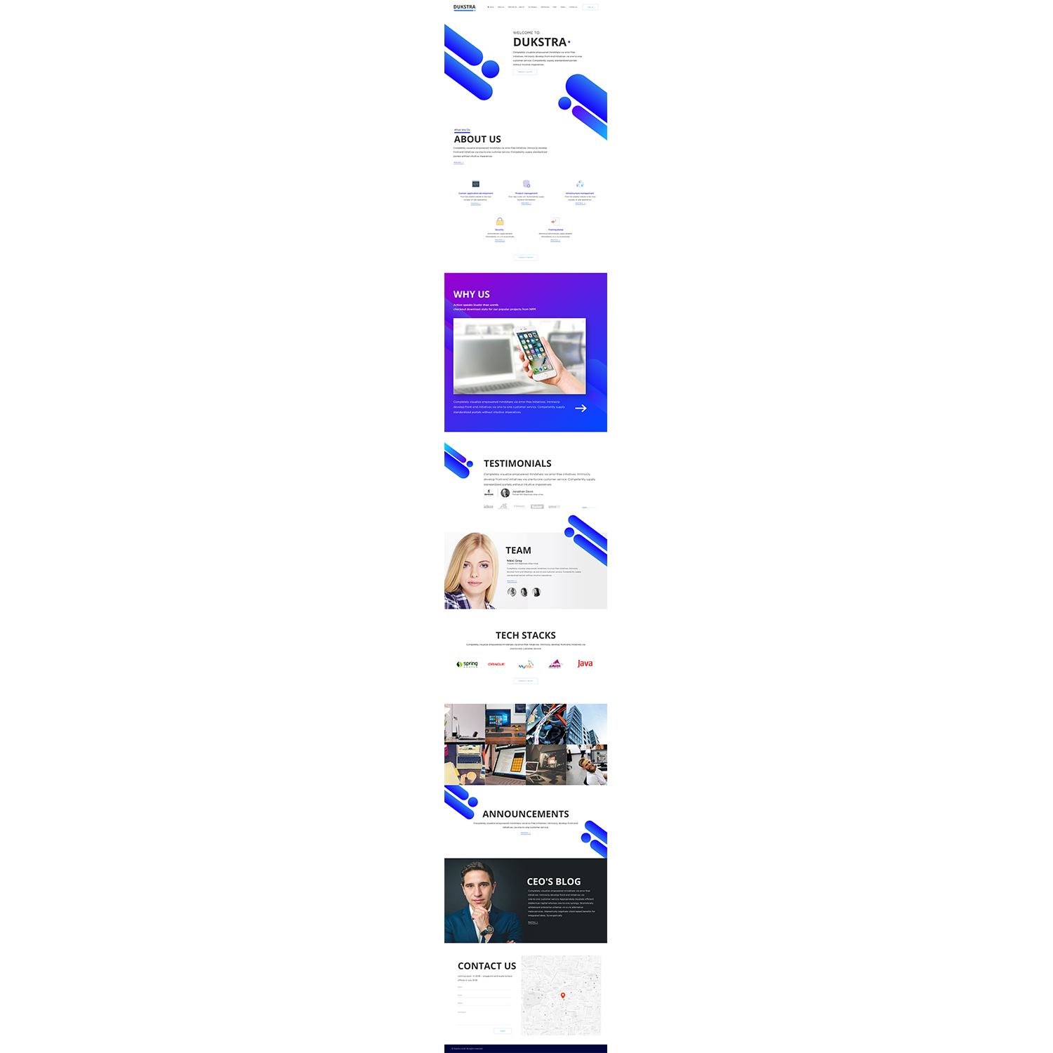 Web Design by Aidem Media for Dukstra Technologies (Pty) Ltd | Design #17981905