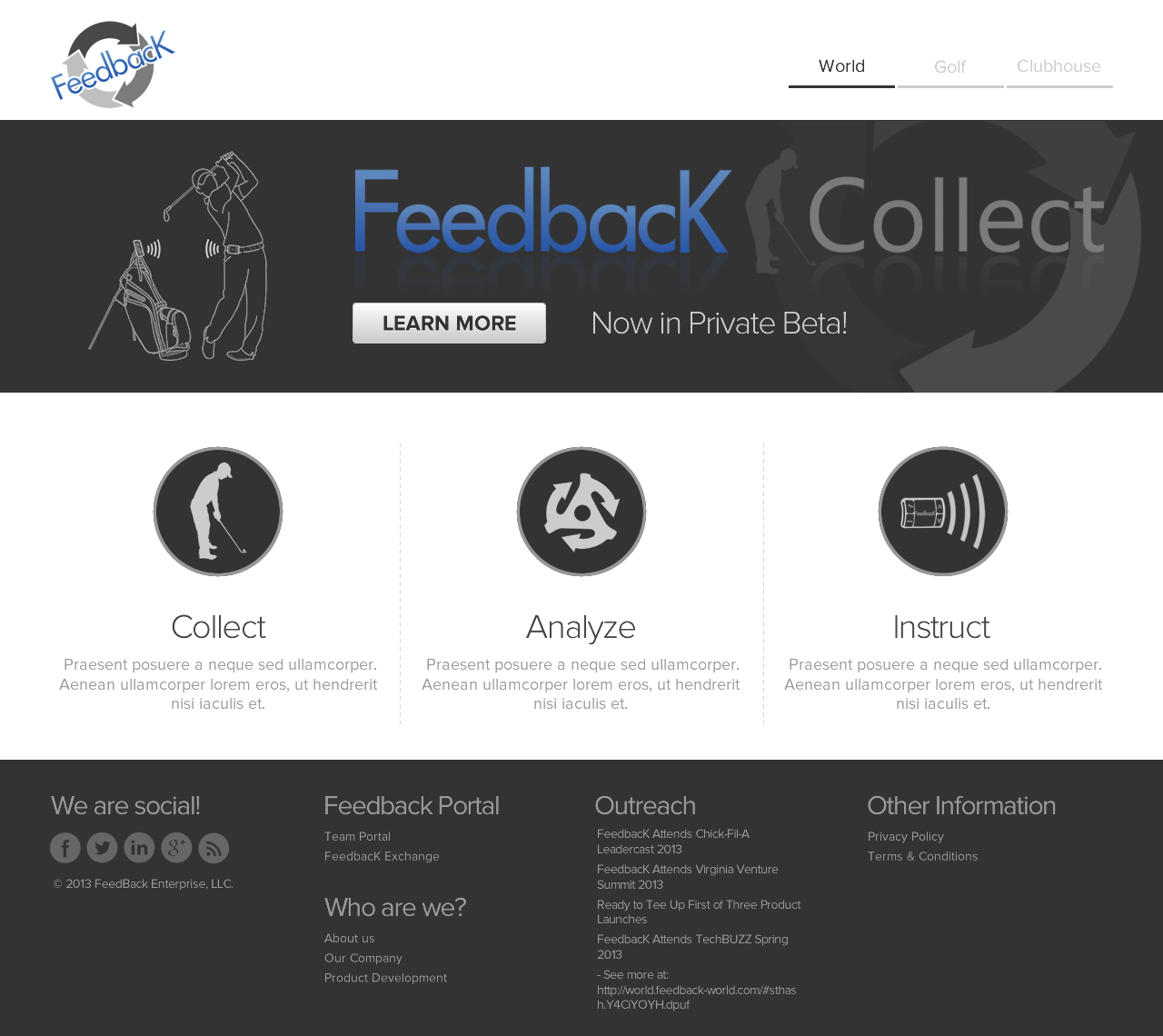 Web Design par TechWise pour FeedbacK Enterprise, LLC | Design #2046980