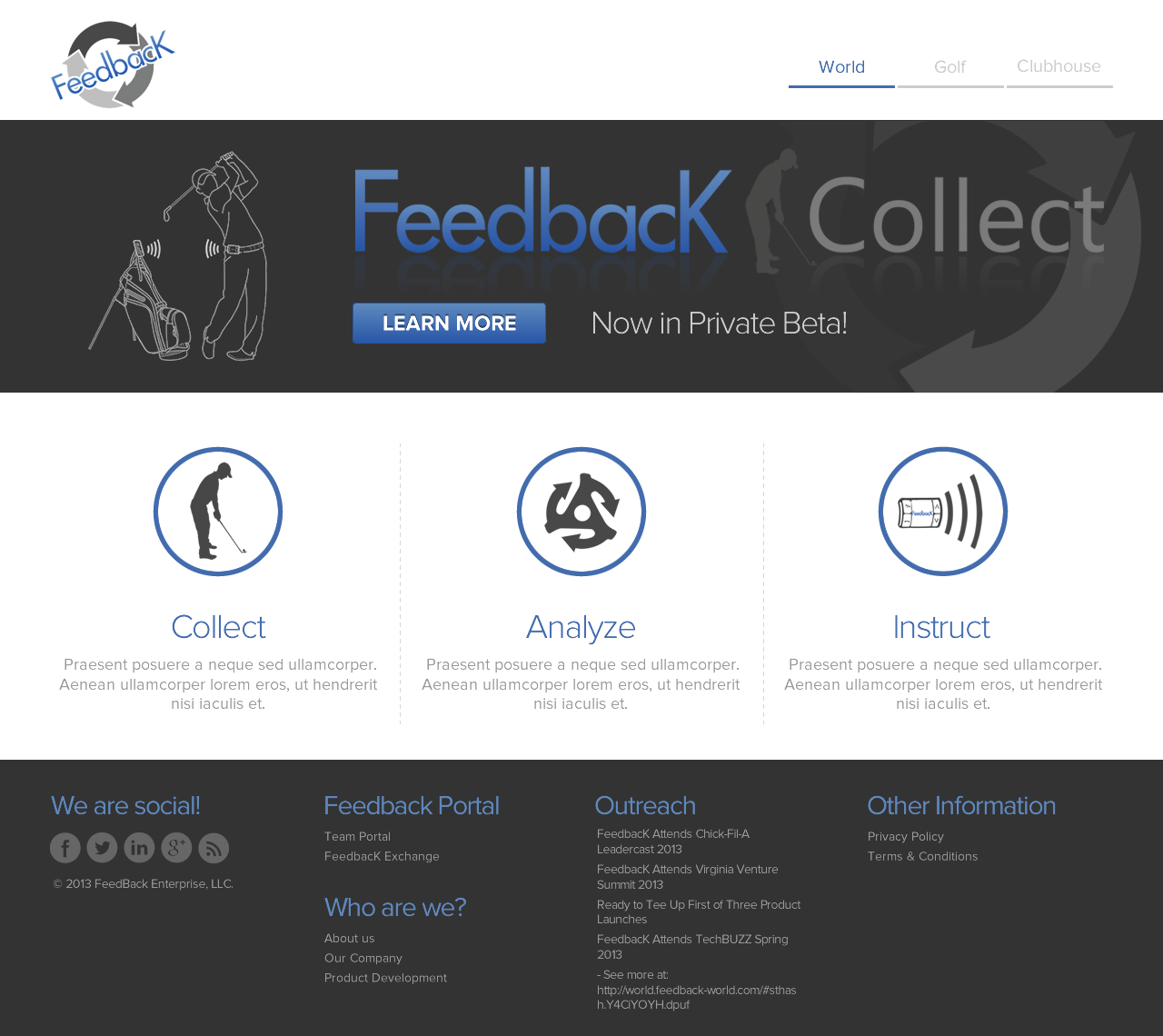 Web Design par TechWise pour FeedbacK Enterprise, LLC | Design #2046985