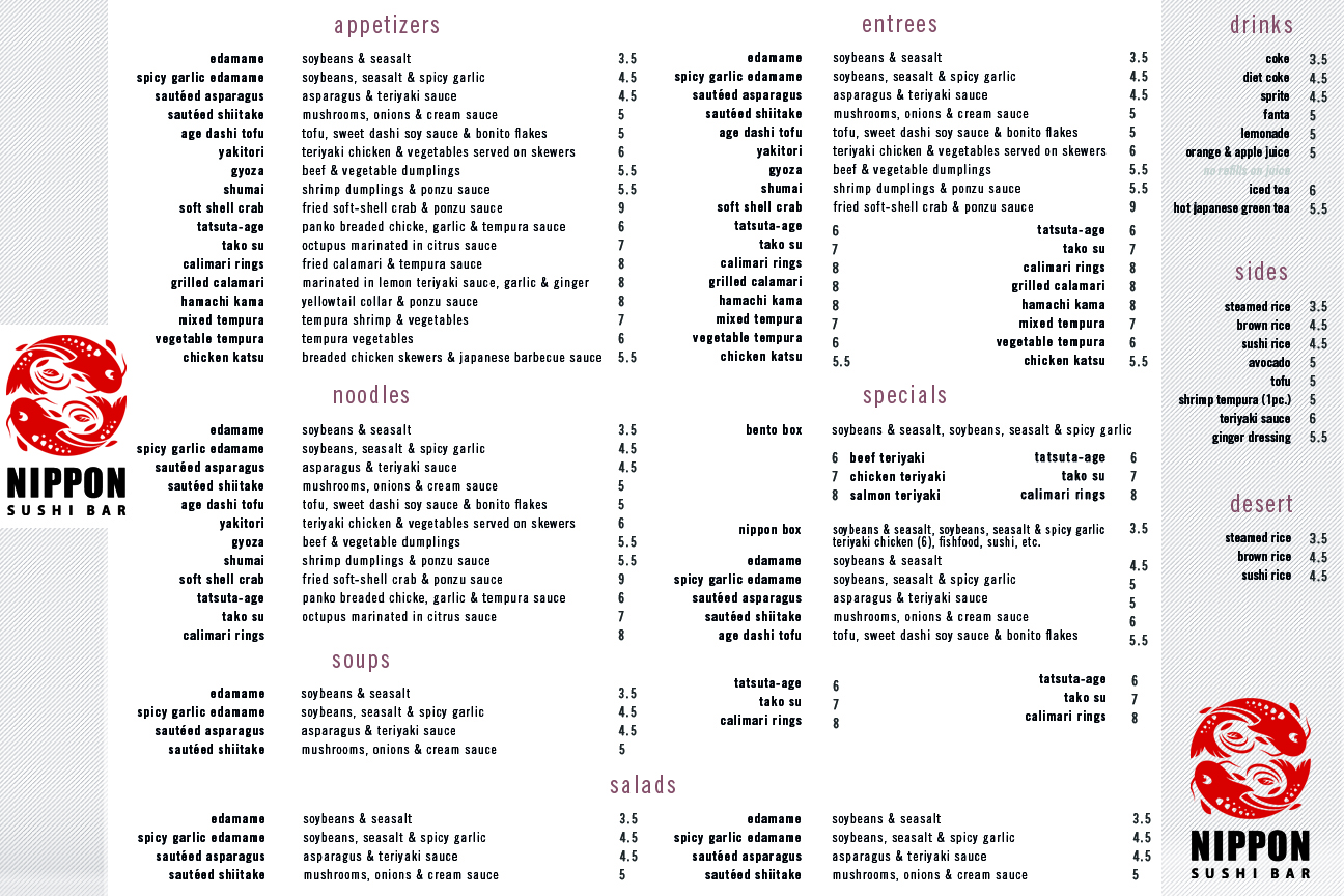 Menu Design by Aky Alex for this project | Design #2047433
