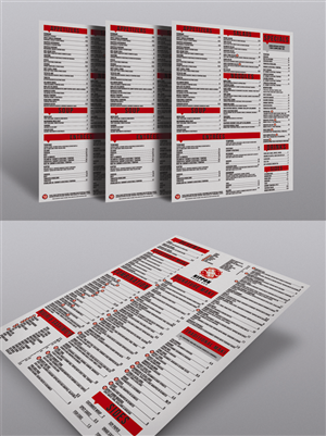 Menu Design by vinviin for this project | Design #2047382