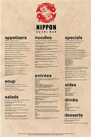 Menu Design by Sven Shaw for this project | Design #2029551