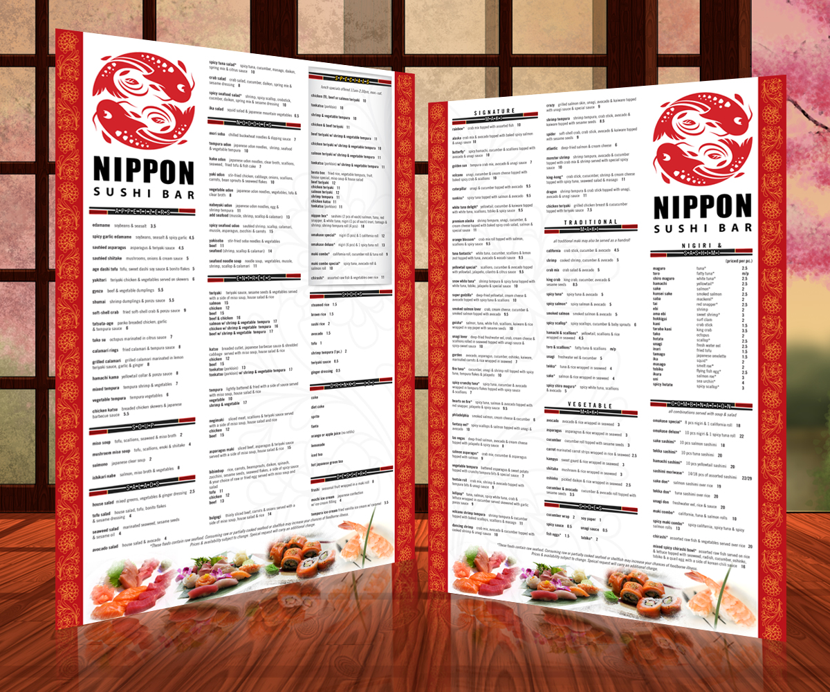 Menu Design by Hendrik for this project | Design #2036104