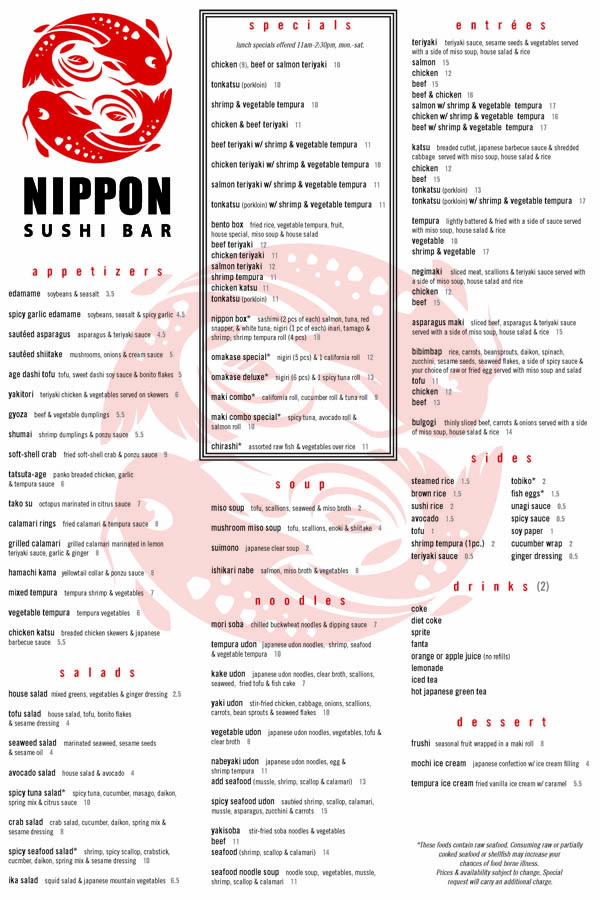Menu Design by Samantha for this project | Design #2031403