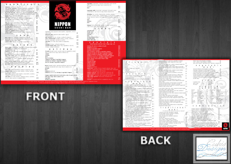 Menu Design by cukisdesign for this project | Design #2043845