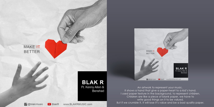 Grafik-Design von christianpoetoe für Blak R music  | Design: #9184504
