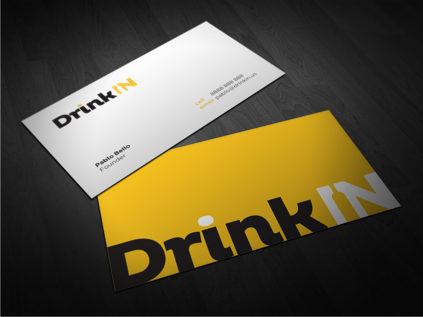Business Card Design by Atvento Graphics for DrinkIn, Inc. | Design #2025705