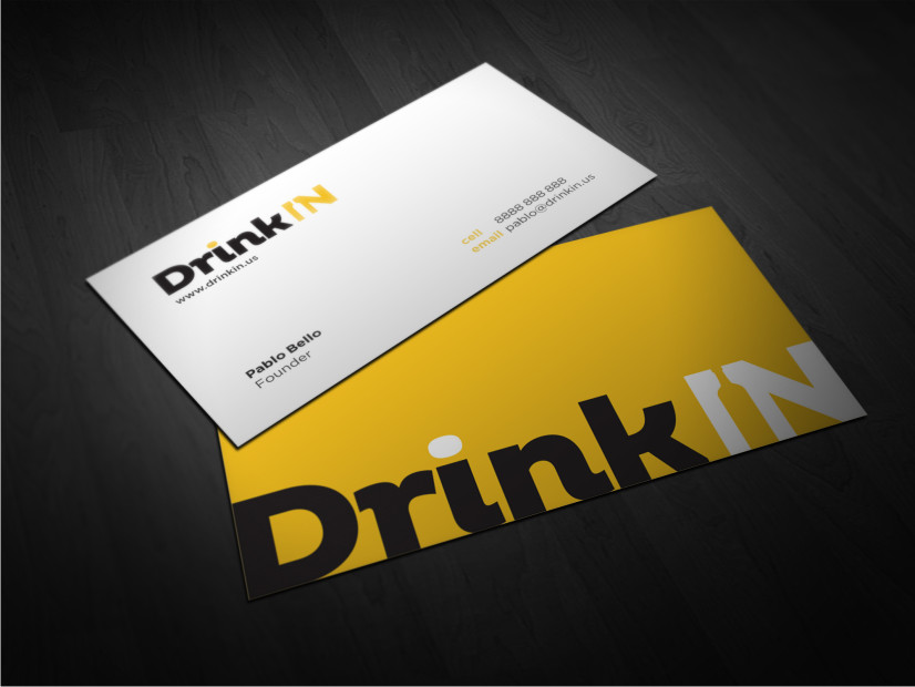 Business Card Design by Atvento Graphics for DrinkIn, Inc. | Design #2035253