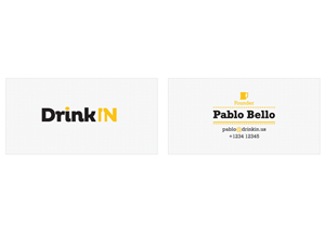 Business Card Design by yinying for DrinkIn, Inc. | Design #2031976