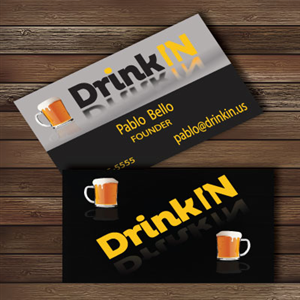 Design de Carte de Visite par Badcom pour DrinkIn, Inc. | Design : #2036330