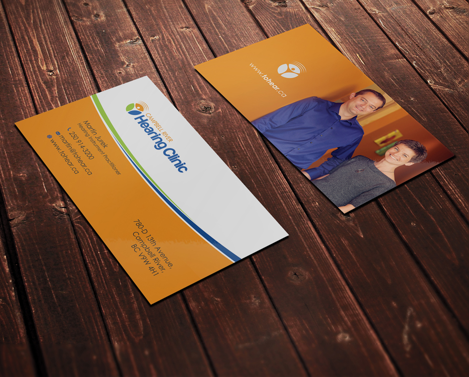 Business Card Design by acgrapix for Campbell River Hearing Clinic | Design #2131368