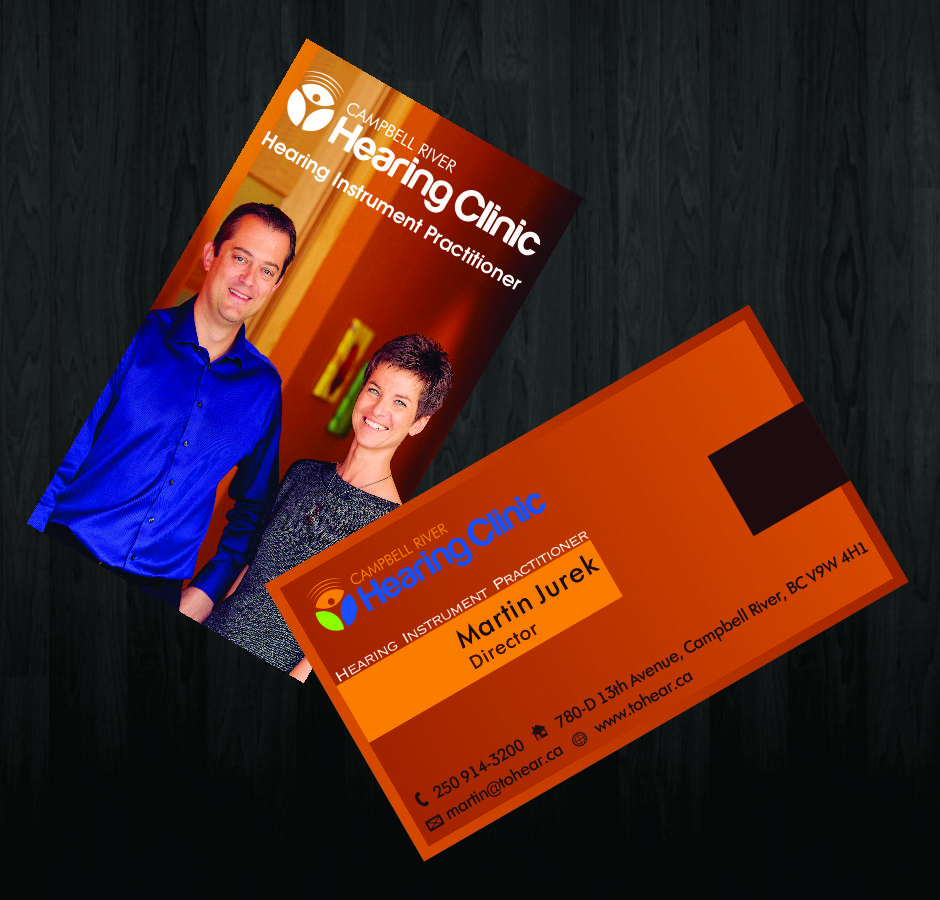 Business Card Design by Timely Art & Design for Campbell River Hearing Clinic | Design #2129424