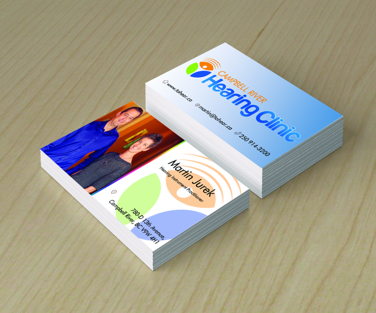 Business Card Design by shadowfoxx for Campbell River Hearing Clinic | Design #2134104