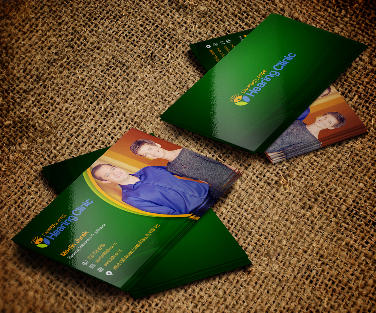 Business Card Design by jeffdefy for Campbell River Hearing Clinic | Design #2141376
