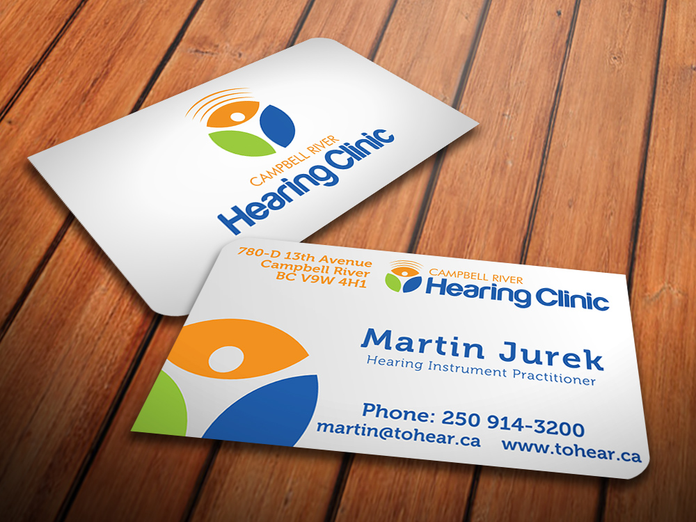 Business Card Design by Giovanni for Campbell River Hearing Clinic | Design #2153766