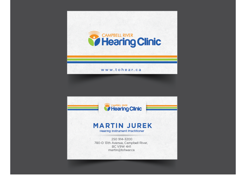 Business Card Design by jaime.sp for Campbell River Hearing Clinic | Design #2171096