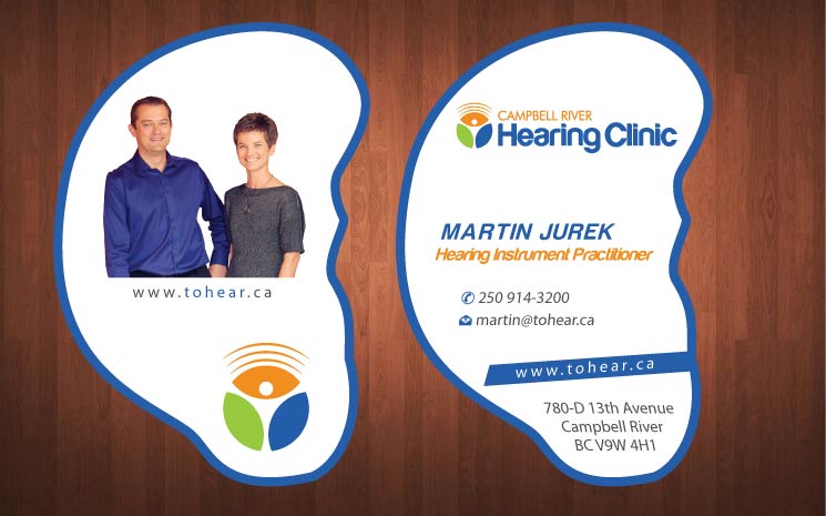 Business Card Design by Sbss for Campbell River Hearing Clinic | Design #2125361