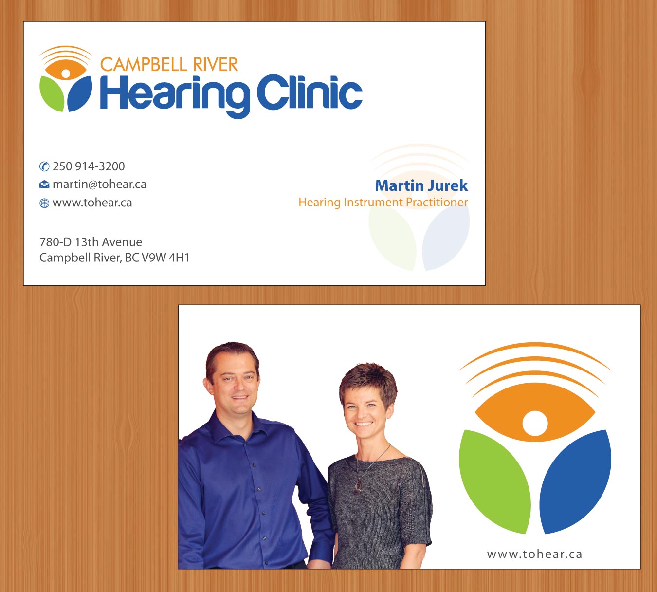 Business Card Design by Sbss for Campbell River Hearing Clinic | Design #2126494