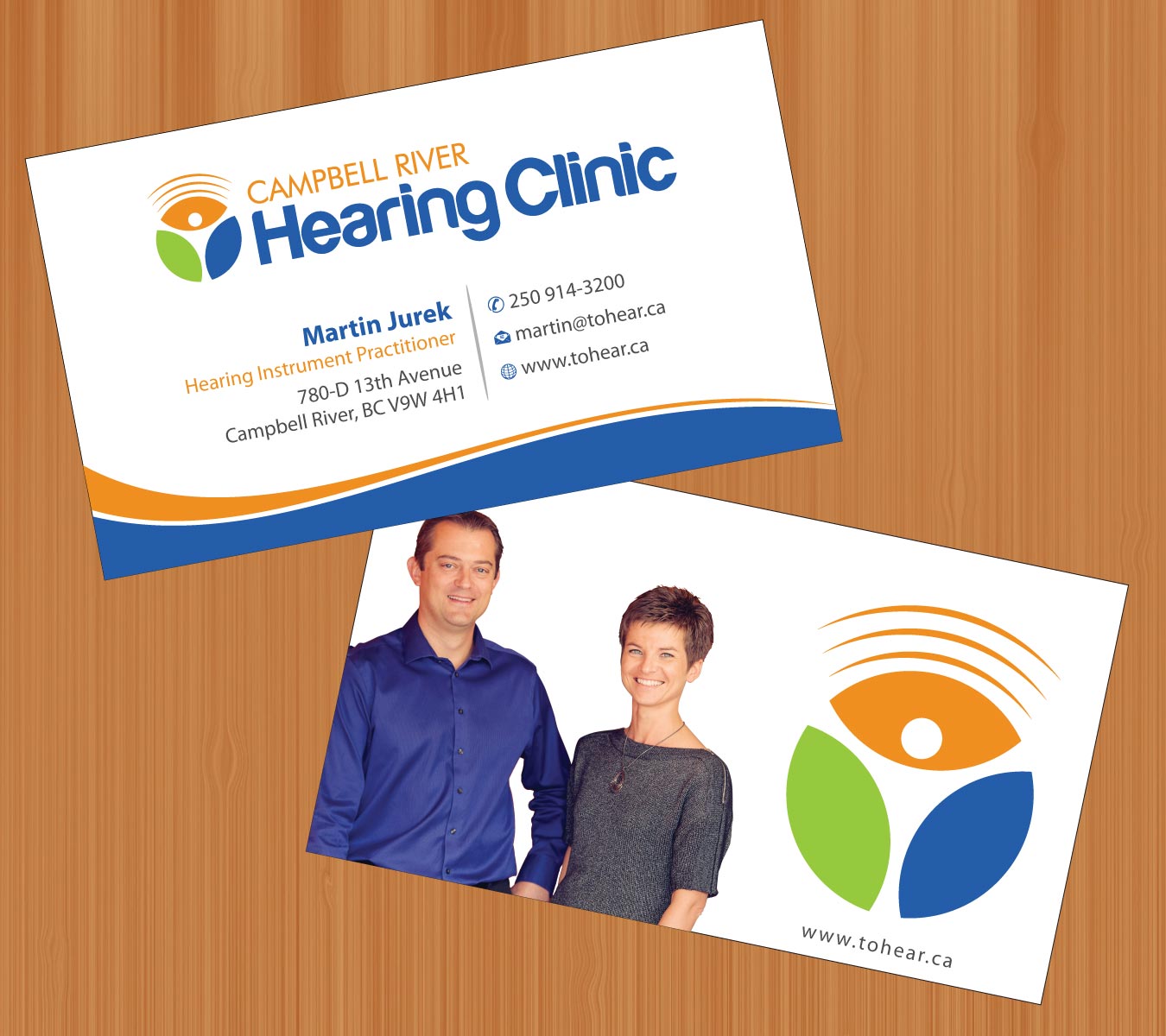 Business Card Design by Sbss for Campbell River Hearing Clinic | Design #2126502