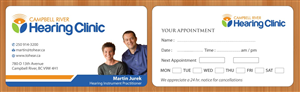 Business Card Design by Sbss for Campbell River Hearing Clinic | Design: #2126519