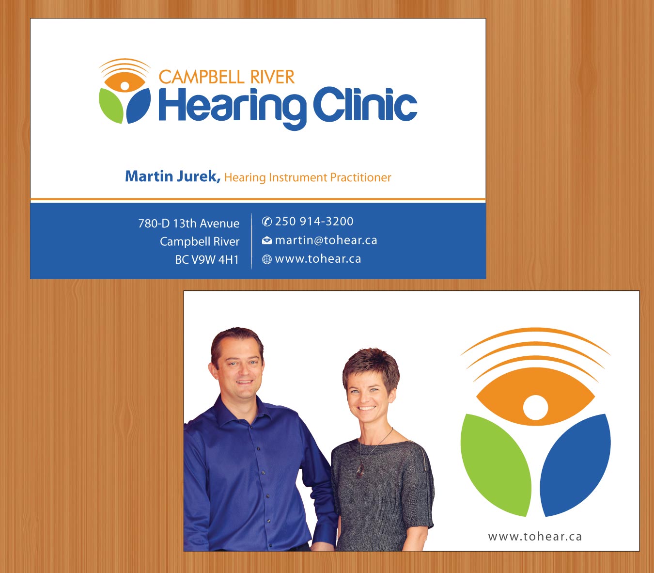 Business Card Design by Sbss for Campbell River Hearing Clinic | Design #2126555