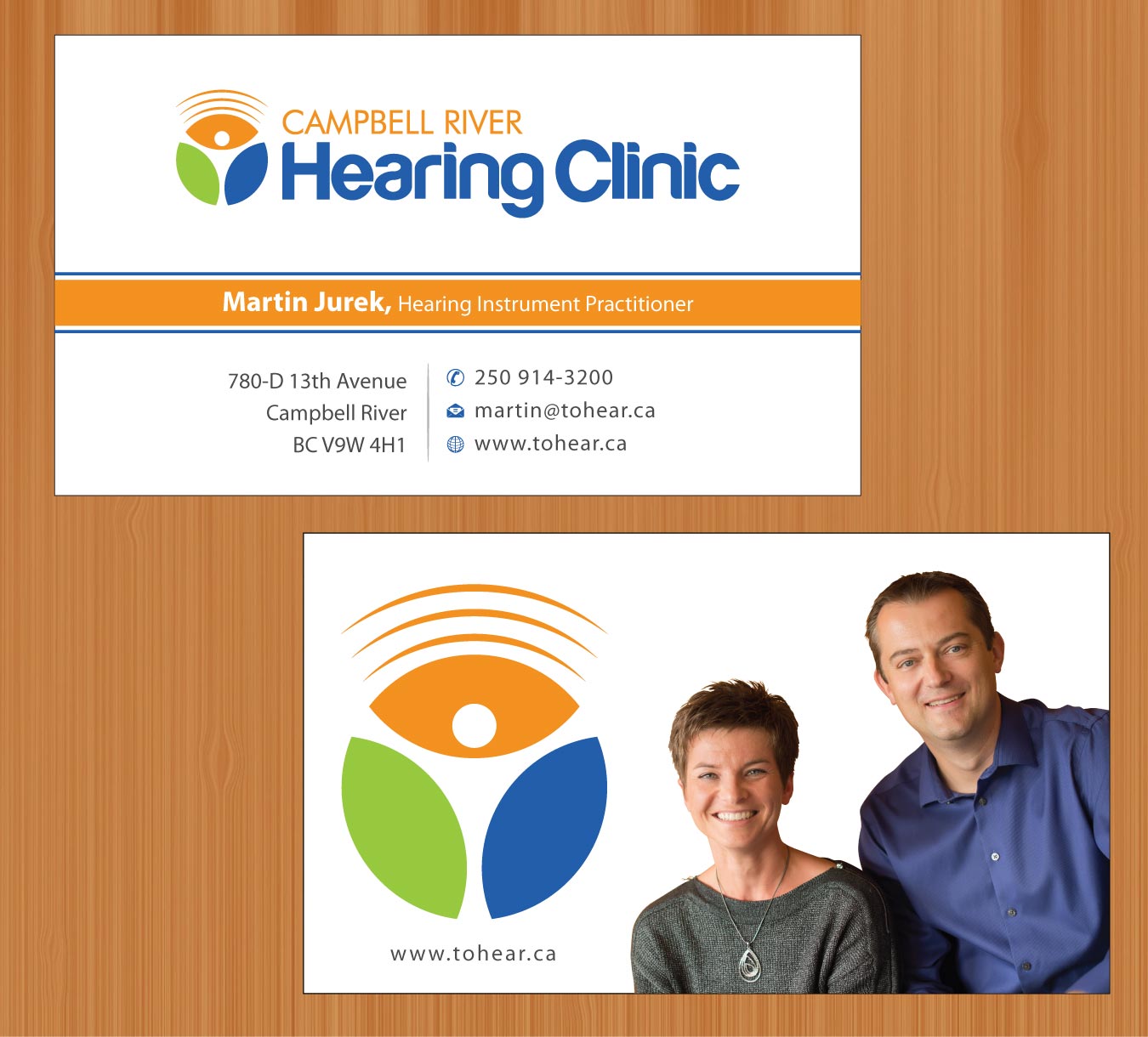 Business Card Design by Sbss for Campbell River Hearing Clinic | Design #2126565