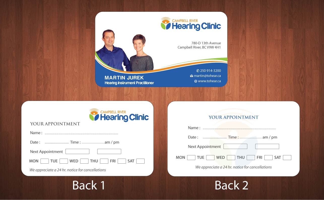 Business Card Design by Sbss for Campbell River Hearing Clinic | Design #2126803