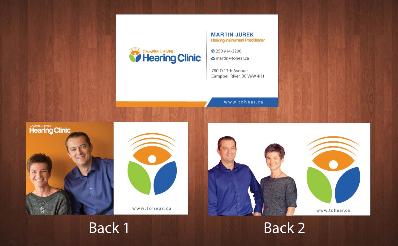 Business Card Design by Sbss for Campbell River Hearing Clinic | Design #2126854