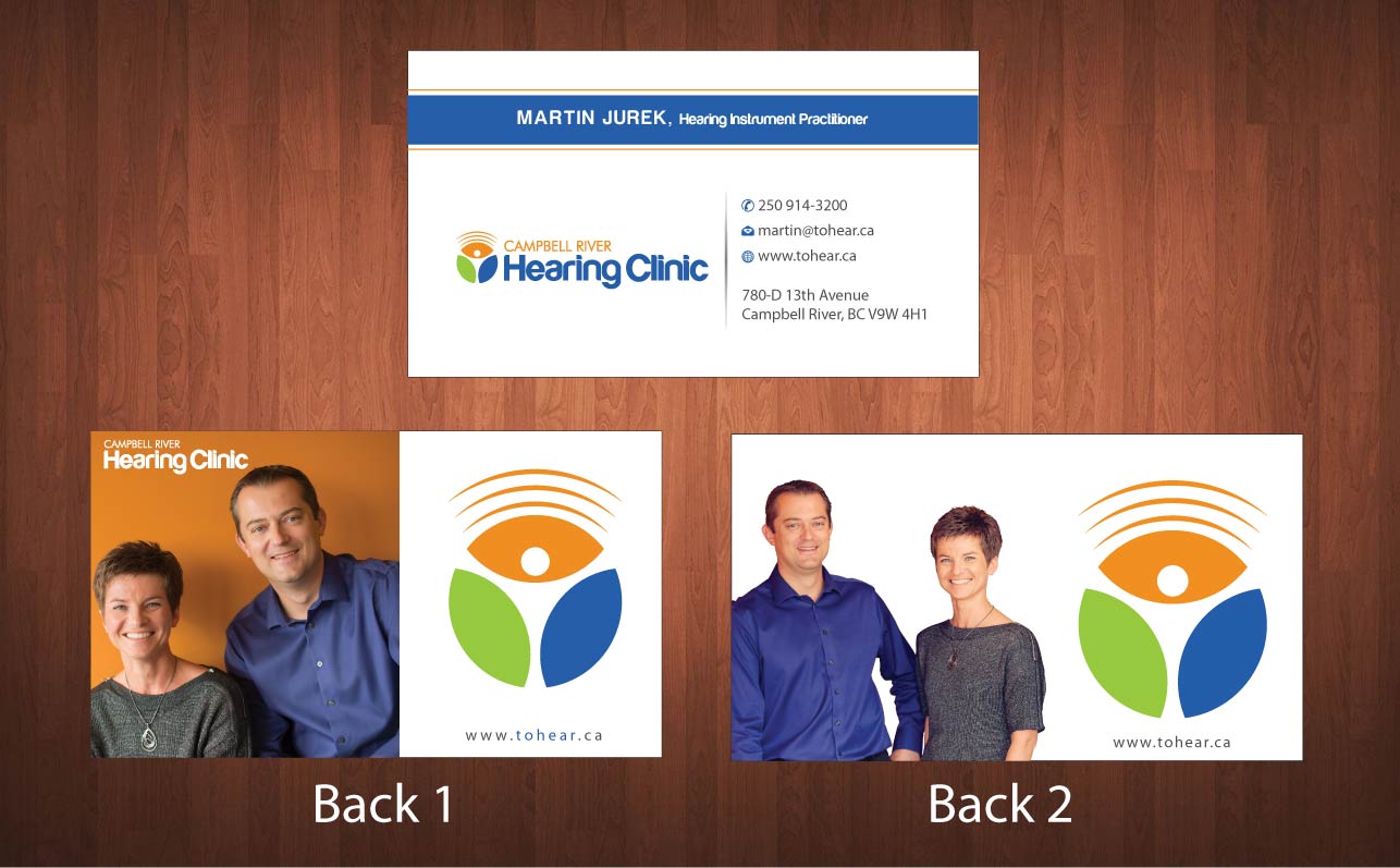 Business Card Design by Sbss for Campbell River Hearing Clinic | Design #2126877