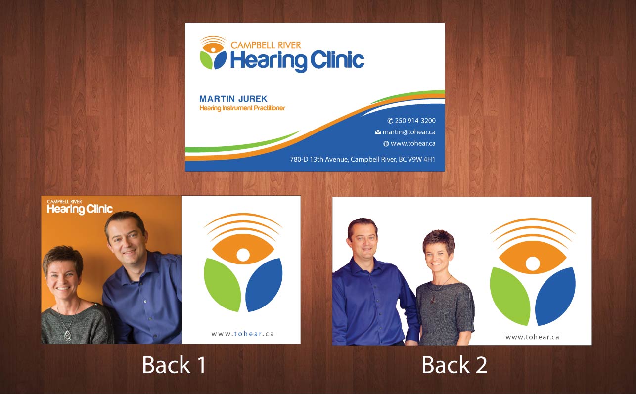 Business Card Design by Sbss for Campbell River Hearing Clinic | Design #2126889