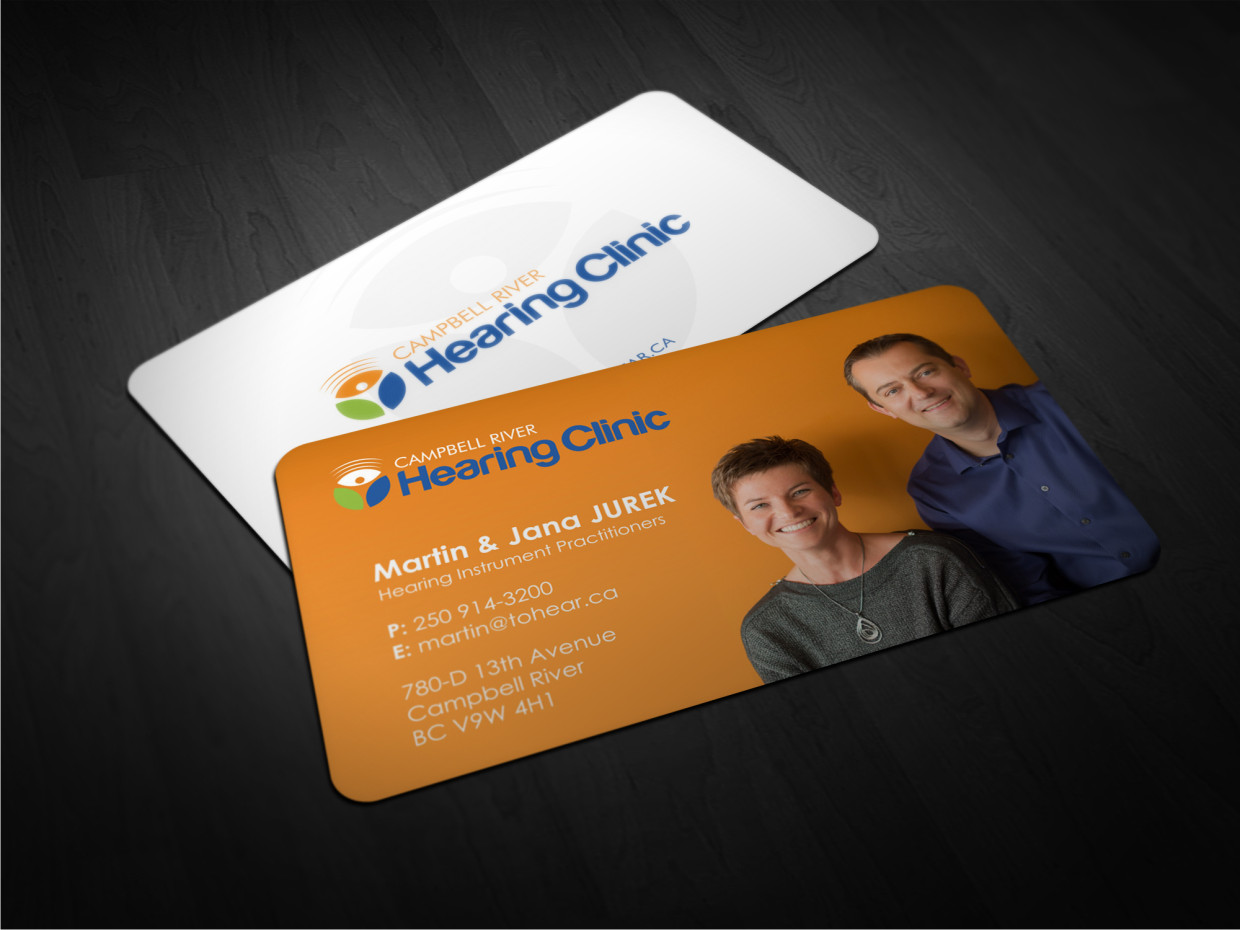Business Card Design by Atvento Graphics for Campbell River Hearing Clinic | Design #2126408