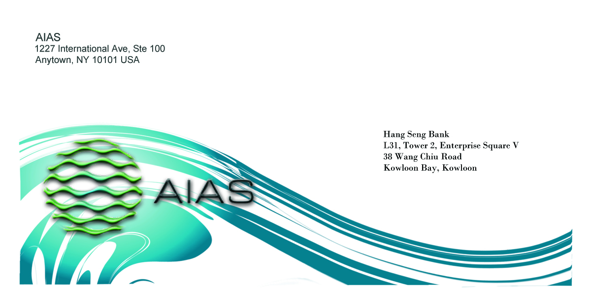 Envelope Design by 27th Element Designs for AIAS Solutions Pte Ltd | Design #2022651