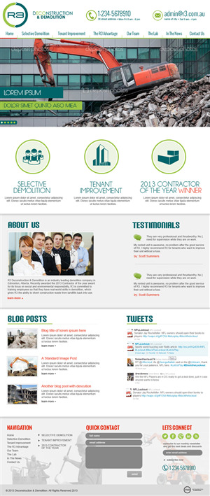 Web Design - home page mockup + 5 sub pages | Web-Design von jeckx2