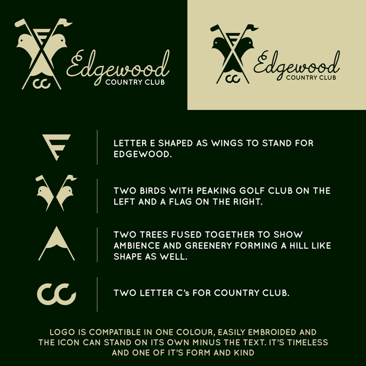 Logo Design by The Creative Warrior for Edgewood Country Club | Design #9274435