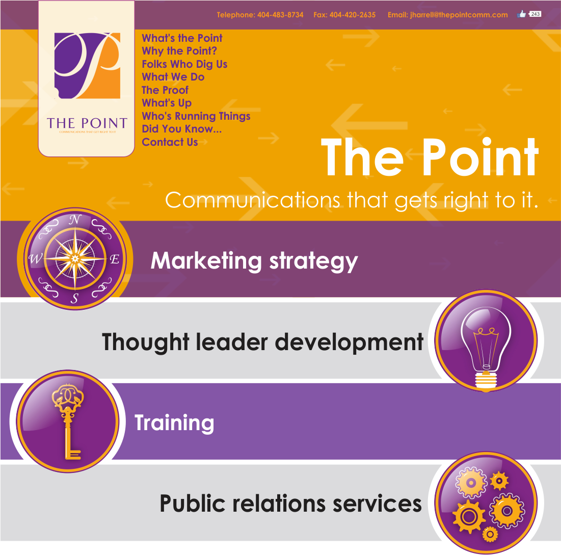 Web Design par MOM pour The Point Communications | Design #2340424