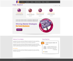 Web Design by aarsita for The Point Communications | Design #2291953