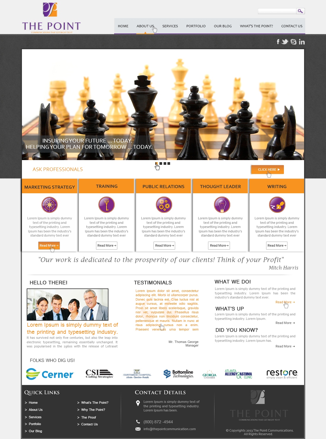 Web Design by Sunrise It Care for The Point Communications | Design #2348378