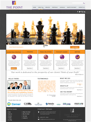 Web Design by Sunrise It Care for The Point Communications | Design #2348378
