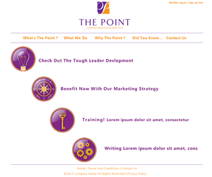 Web Design par bomfaya pour The Point Communications | Design : #2317614