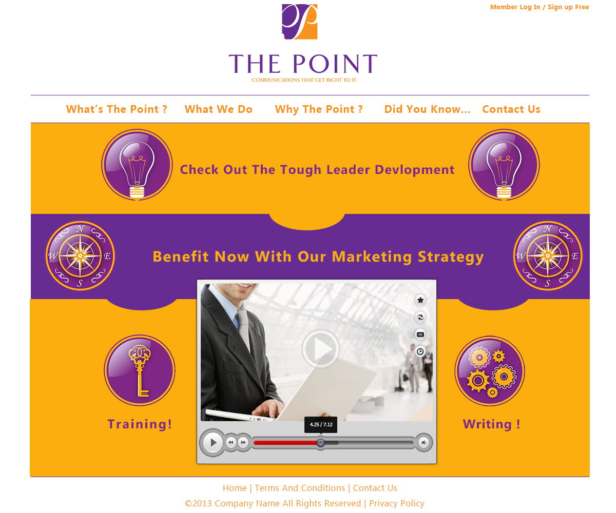 Web Design by bomfaya for The Point Communications | Design #2317696