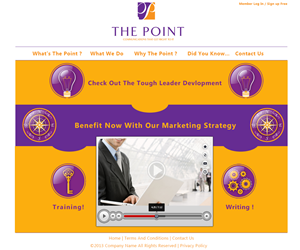 Web Design par bomfaya pour The Point Communications | Design : #2317696