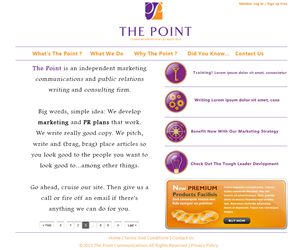 Web Design par bomfaya pour The Point Communications | Design : #2349806