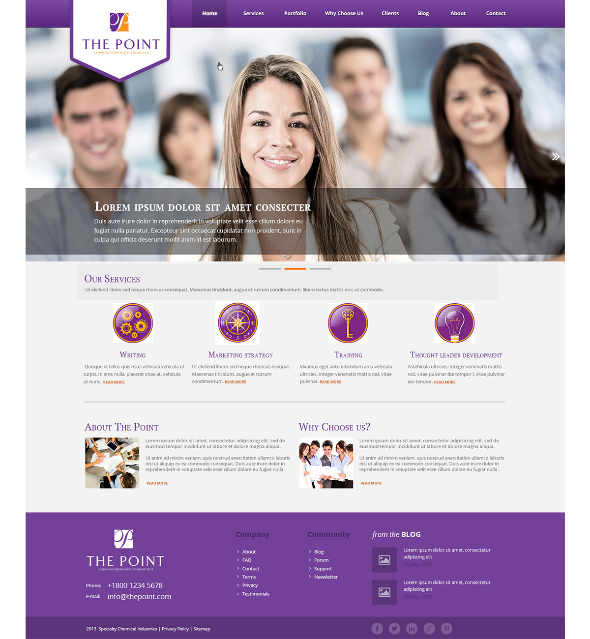Web-Design von Emmanuel für The Point Communications | Design #2631393
