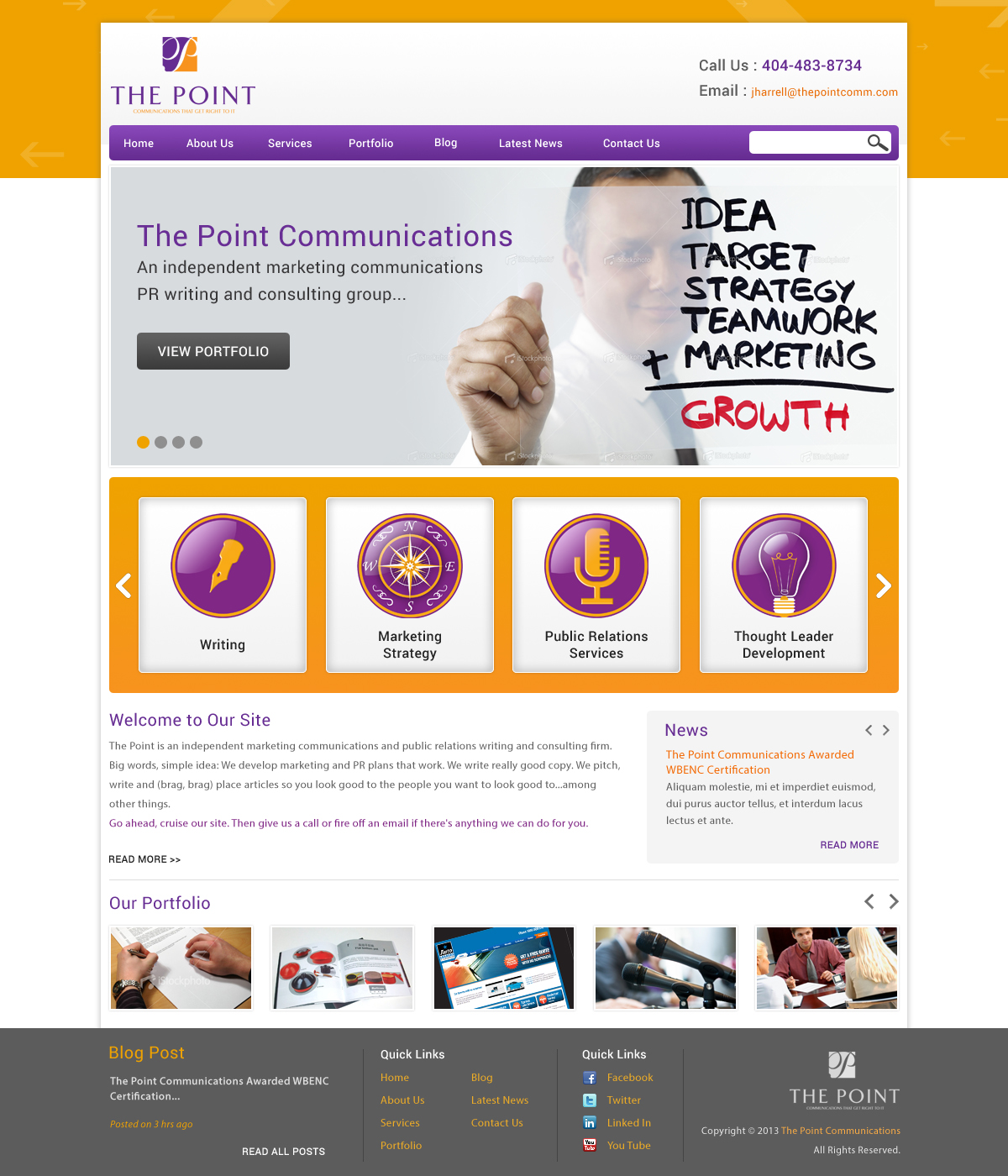 Web Design by Atom for The Point Communications | Design #2301725