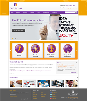 Web-Design von Atom für The Point Communications | Design: #2301725